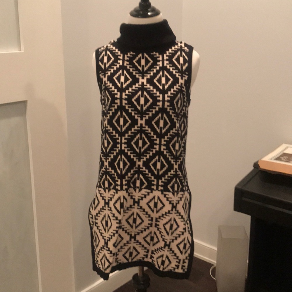 Turtleneck vest sweater